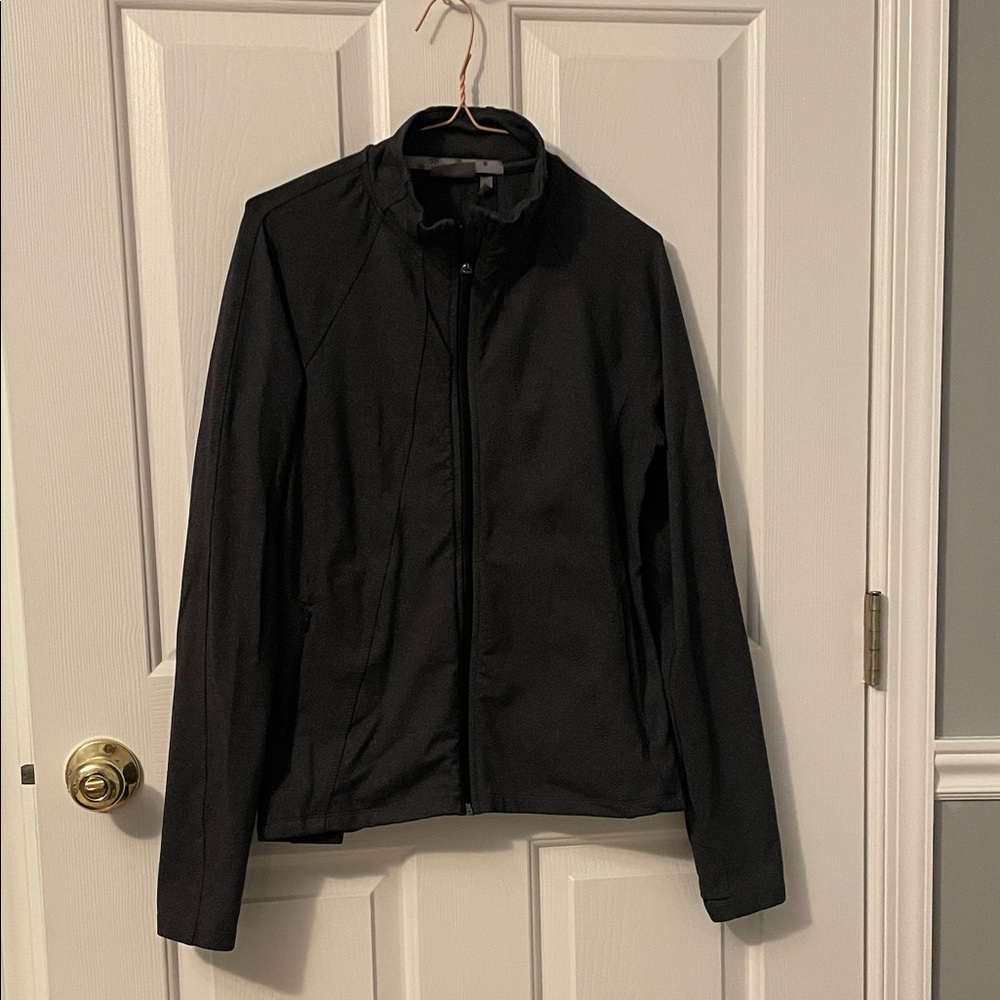 Athleta grey Lightweight Zip-Up Jacket size medium